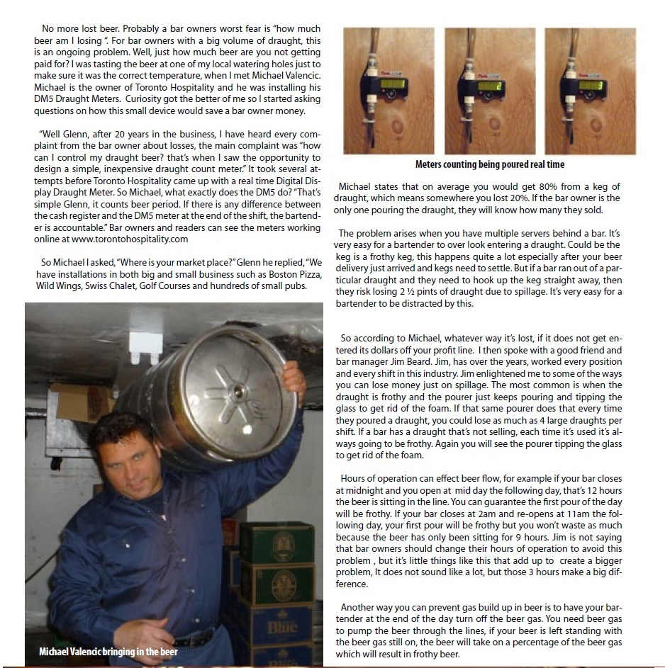Draught Beer Controls Ontario Canada